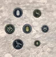 2008. 1Ft-100Ft 7xklf darabos forgalmi sor "Búcsú az egy- és kétforintostól" dísztokos sze...