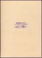 cca 1930-1940 Táncosok, Sobol Paris, Georgis Géza Művészügynökség, pecséttel jelzett, 17x23 cm