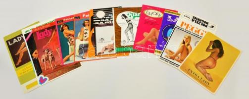 13 db Különféle harisnyanadrág csomagolás, köztük pár finoman erotikussal