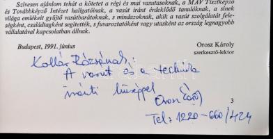 Halas György: Vörös lámpák az utolsó kocsin. Bp., 1991, Közlekedési Dokumentációs Vállalat. A szerke...