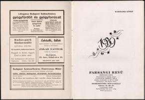1939 Farsangi Revü. Képes báli album. Szerk.: Darnay Béla. 1939 Harmadik kötet. Tüzött papírkötésben...