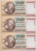 2000. 2000Ft "Millenium" (10x) sorszámkövetők T:I,I-