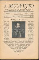 1930 A Műgyüjtő. 1930. március, IV. évf. 3. szám, Szerk.: Szilárd Vilmos, kissé szakadt borítóval