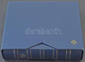 Leuchtturm új képeslap album 12 db kettes osztású 2 oldalas lappal, 24/48 férőhely, kék borítóval, t...