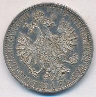 Ausztria 1860A 1Fl Ag "Ferenc József" T:1- Austria 1860A 1 Florin Ag "Franz Joseph&qu...