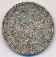 Ausztria 1884. 1Fl Ag "Ferenc József" T:1-,2
Austria 1884. 1 Florin Ag "Franz Joseph...