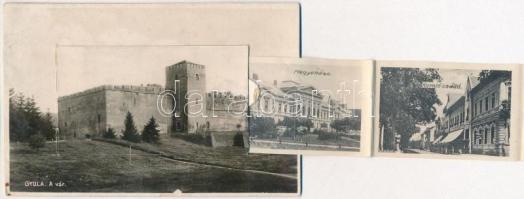 Gyula, vár, M. kir. államrendőrség palotája, leporellólap (EK)