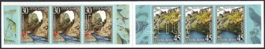 Europa CEPT: Invigorating Water set in stripe of 3 in stampbooklet, Europa CEPT: Éltető víz sorok hármascsíkokban, magánbélyegfüzetben