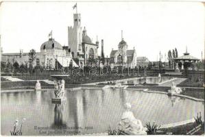 1910 Brussels, Bruxelles; Exposition, Les Jardins Francais / Expo, French Garden
