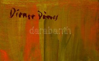 Dienes jelzéssel: Kisfiú, olaj, farost, 70×50 cm