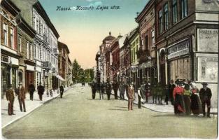 Kassa, Kosice; Kossuth Lajos utca, Heilman Henrik ékszeres, órás üzlete / street, jewelry and clock shop (EK)