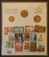 5db dekoratív érmés boríték műanyag tokban, tanúsítvánnyal, Ag (ezüst) érmékkel, egész világ T:PP + Vatikán érmés lap bélyegekkel + pénzek T:BU