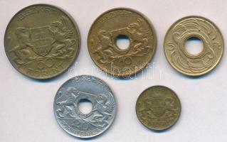 1936. "BSZKRT / Kis szakaszjegy" Cu zseton + ~1930-1940. 5Ft + 10Ft + 20Ft + 50Ft bárcák T...