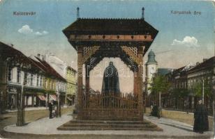 Kolozsvár, Cluj; Kárpátok őre, szobor / monument, statue (EB)