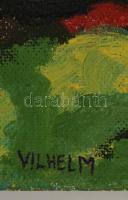 Vilhelm jelzéssel: Színek, olaj, farost, 56×74 cm