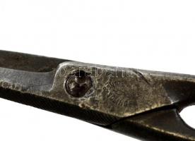 Régi Solingen kisolló, jelzett, h: 10 cm