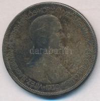 1930. 5P Ag Horthy jobbra T:3 patina  Adamo P8