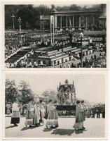 1938 Budapest XXXIV. Nemzetközi Eucharisztikus Kongresszus - 5 db képeslap / 34th International Euch...