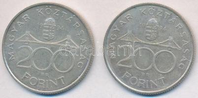 1994. 200Ft Ag "Deák" (2x) T:2