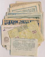 Ausztria 1920. 10-50h (20xklf) utalvány és szükségpénz, többek között Salzburg, St. Pölten, Wiener N...