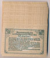 Ausztria / Bécs 1920. 50h (50x) pénztári utalvány T:I,I-
Austria / Wien 1920. 50 Heller (50x) kasse...