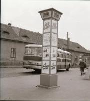 1968 Budapest, a 18A jelzésű autóbusz, szabadon felhasználható vintage negatív, 6x6 cm