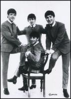 cca 1965 Beatles együttes, Fekete György (1904-1990) budapesti fényképész hagyatékában fellelt 3 db ...