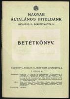 1943 a Magyar Általános Hitelbank betétkönyve a Komlós Gábor / Pesti Izraelita Hitközség Kórházi ágy Alapítvány részére