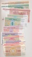 Fehéroroszország 1992-2000. 1R-1000R (11xklf) T:I,I-
Belarus 1992-2000. 1 Ruble - 1000 Rublei (11xd...