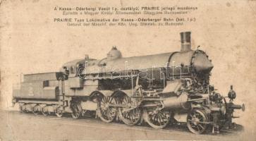 Kassa-Oderbergi vasút I. p. osztályú Prairie gőzmozdonya / locomotive (vágott / cut)