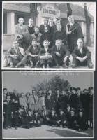 cca 1950 Portrék, csoportképek, eseményfotók vegyesen, 13 db vintage fotó Tiszavölgyi József fotóriporter hagyatékából, többsége jelzett, 13x18 cm és 18x24 cm között