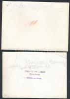 cca 1950 Portrék, csoportképek, eseményfotók vegyesen, 13 db vintage fotó Tiszavölgyi József fotórip...