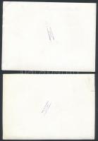 cca 1950 Portrék, csoportképek, eseményfotók vegyesen, 13 db vintage fotó Tiszavölgyi József fotórip...