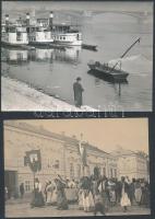 cca 1960 Budapesti városképek, eseményfotók, 13 db fotó, ebből tizenegy vintage kép, kettő pedig vin...
