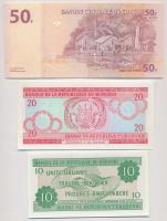 7db-os vegyes bankjegy tétel afrikai országokból, közte Burundi, Etiópia, Zambia T:I,I-
7pcs of var...