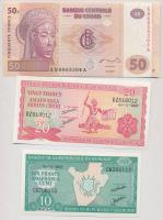 7db-os vegyes bankjegy tétel afrikai országokból, közte Burundi, Etiópia, Zambia T:I,I-
7pcs of var...