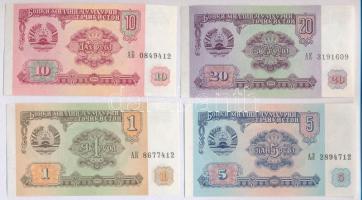 Vegyes: Kirgizisztán 1993. 1T + 10T + 50T + Tádzsikisztán 1994. 1R + 5R + 10R + 20R T:I,I-  Mixed: Kyrgyzstan 1993. 1 Tyiyn + 10 Tyiyn + 50 Tyiyn + Tajikistan 1994. 1 Ruble + 5 Rubles + 10 Rubles + 20 Rubles C:UNC,AU