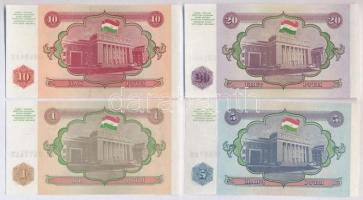 Vegyes: Kirgizisztán 1993. 1T + 10T + 50T + Tádzsikisztán 1994. 1R + 5R + 10R + 20R T:I,I- 
Mixed: ...