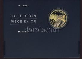 Kanada 1995. 100$ Au "Supreme Court" 12g bicolor T:PP Díszdobozban, tanúsítvánnyal, csak 9000db!