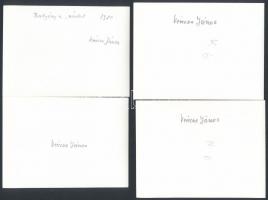 cca 1980 Kecskeméti épületek, utcák, életképek, 13 db vintage fotó Vincze János (1922-1998) kecskemé...