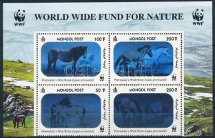 WWF: Lovak négyestömb, WWF Horses block of 4