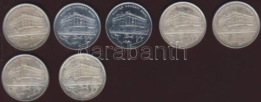 1993. 200Ft Ag "MNB" (7x) T:BU,2