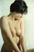 cca 1976 Az első portfolió, 24 db vintage negatív, szolidan erotikus felvételek, 24x36 mm