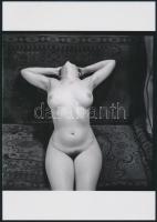 cca 1977 Rejtőzködők, 4 db szolidan erotikus fénykép, korabeli negatívokról készült mai nagyítások, ...