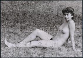 cca 1977 Kendőzetlen valóság, 4 db szolidan erotikus fénykép, korabeli negatívokról készült mai nagyítások, 25x18 cm / 4 erotic photos, 25x18 cm