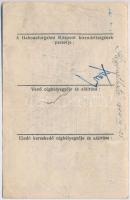 1944-1945. "Rozs-utalvány 100 métermázsa rozs vásárlására" utalvány részben kitöltve T:III