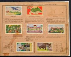 cca 1935 Áldás Jancsi és Juliska világ körüli útja, Áldás Kávépótló Gyár díszalbuma beragasztott cím...