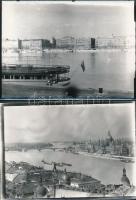 Budapesti életképek, városképek, 21 db korabeli negatívról készített mai nagyítások, 13x18 cm és 9x1...