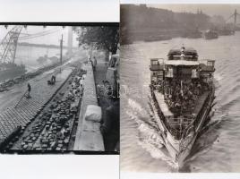 Budapesti életképek, városképek, 21 db korabeli negatívról készített mai nagyítások, 13x18 cm és 9x1...