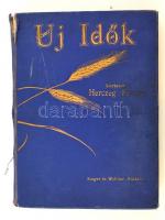 1935 Uj Idők, Szerk.: Herczeg Ferenc, XLI. évf., fél évfolyam, 27-52 szám. Kiadói aranyozott egészvászon-kötés, megviselt állapotban, kopottas borítóval, sérült gerinccel.